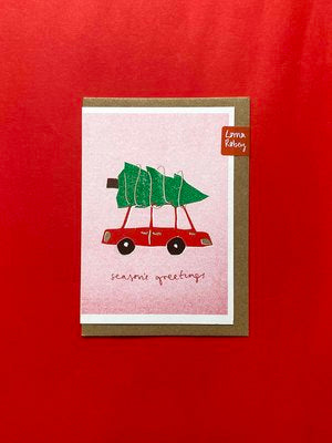 Lorna Robey Driving Home Christmas Card — The Tetley Shop